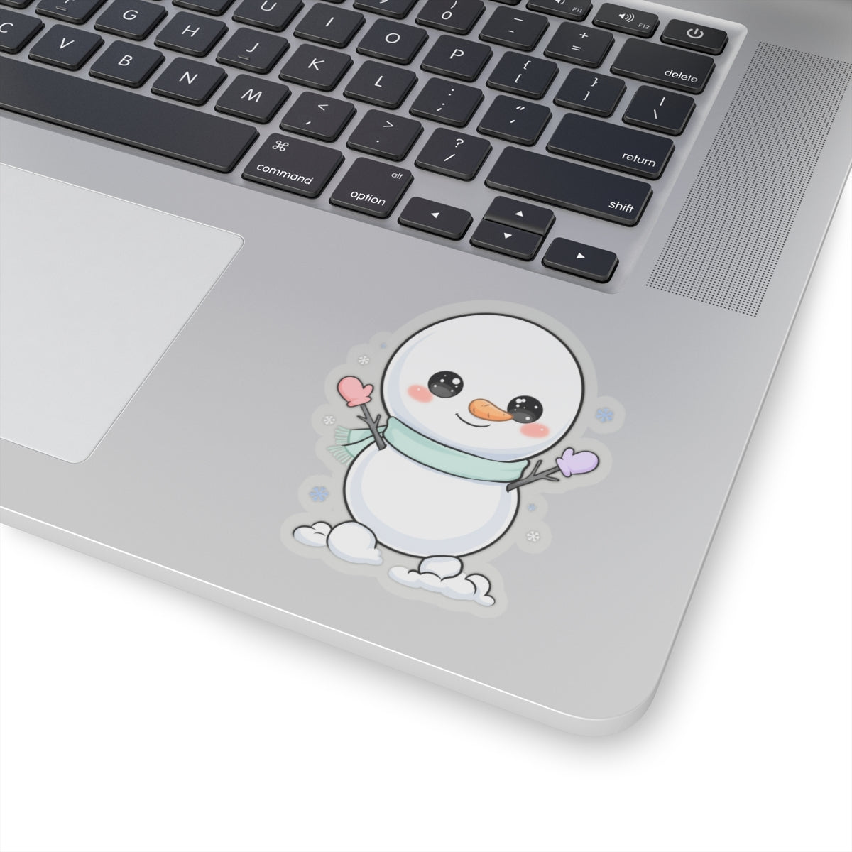Kawaii Snowman Sticker for Cozy Winter Decor