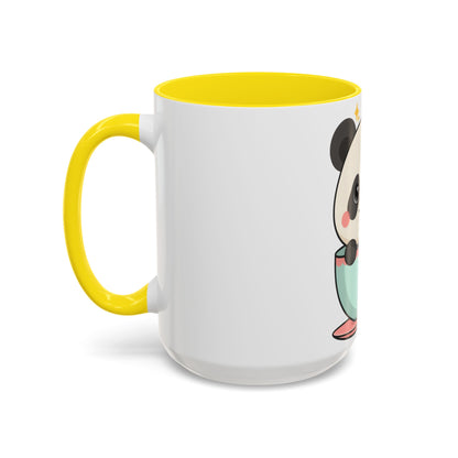 Kawaii Panda Accent Coffee Mug for Panda Lovers