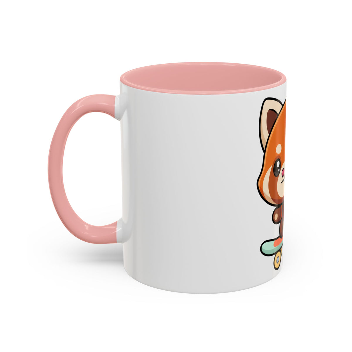 Red Panda Skateboard Mug – Kawaii Accent Coffee Mug