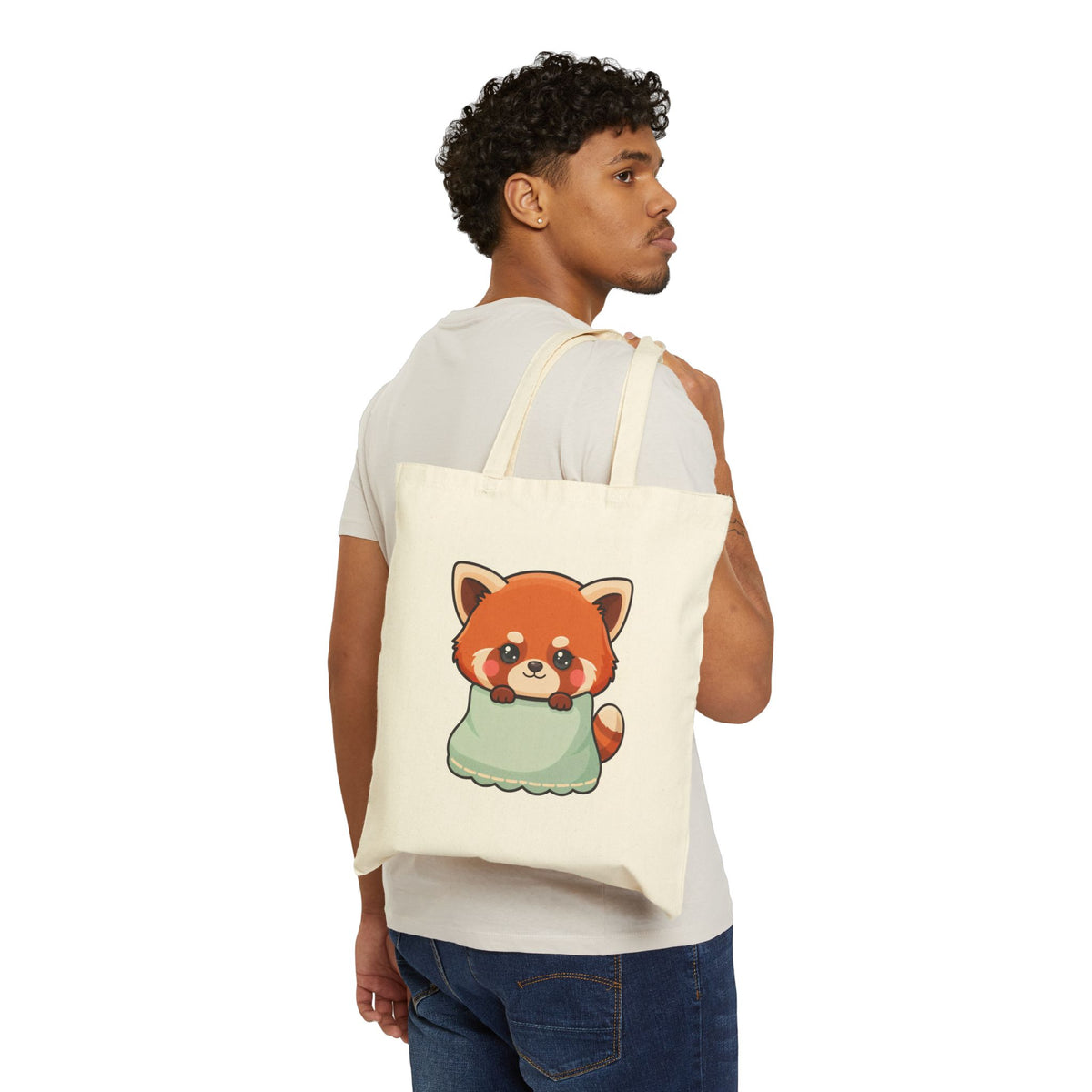 Kawaii Red Panda Tote Bag for Cozy Cute Animal Fans