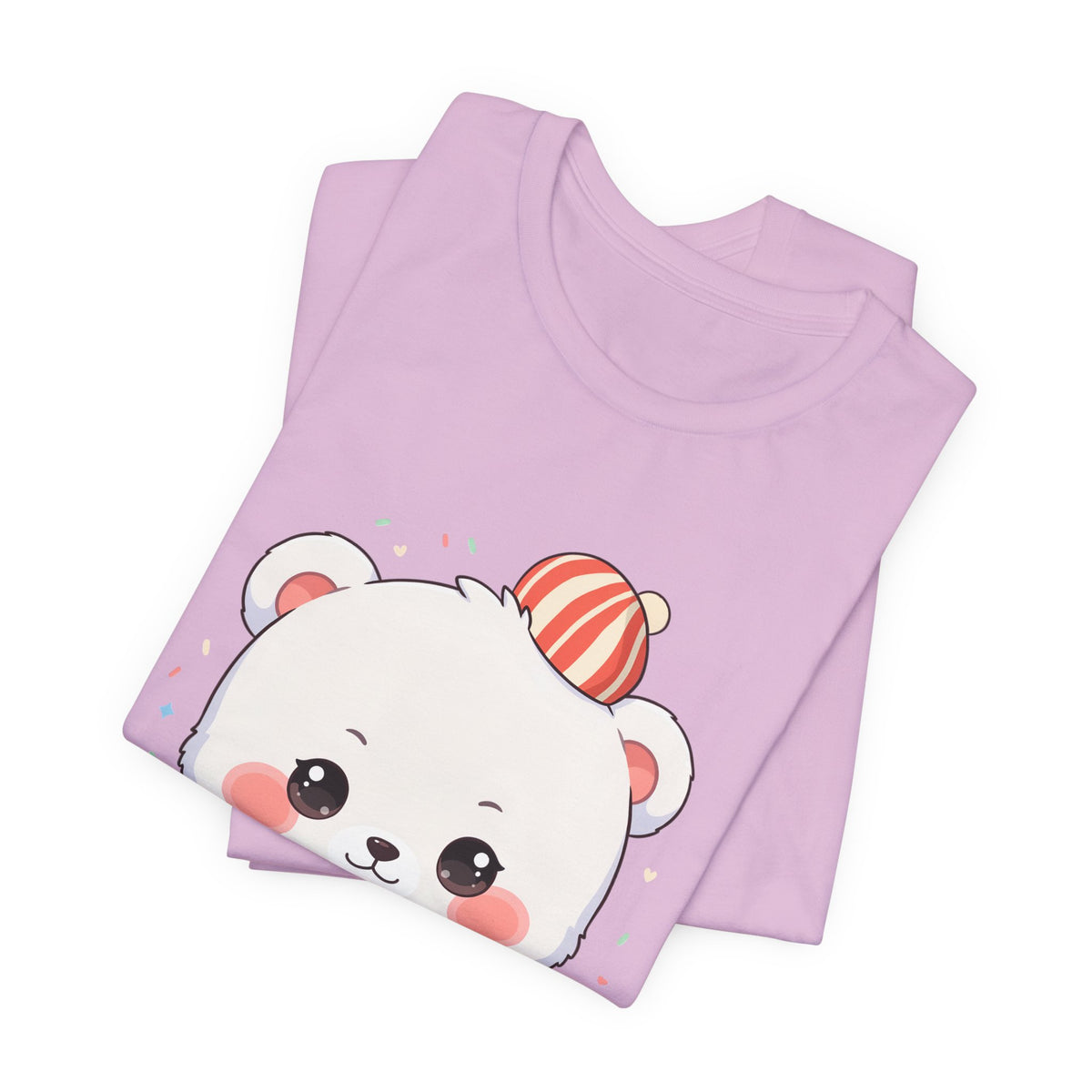 Christmas Cookie Baking Polar Bear Tee, Kawaii Holiday Shirt