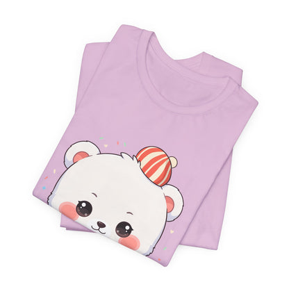 Christmas Cookie Baking Polar Bear Tee, Kawaii Holiday Shirt