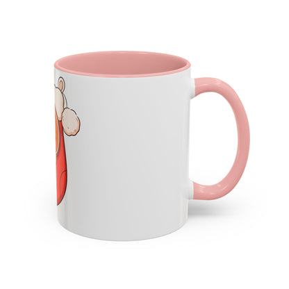 Christmas Gingerbread Mug: Sleepy Stocking Accent Coffee Mug