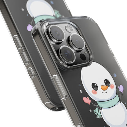 Kawaii Snowman Clear Impact-Resistant Case