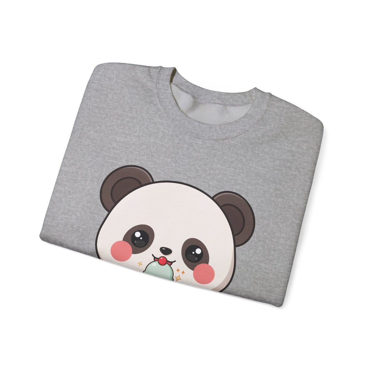 Kawaii Panda Sweatshirt – Cute Ice Cream Crewneck