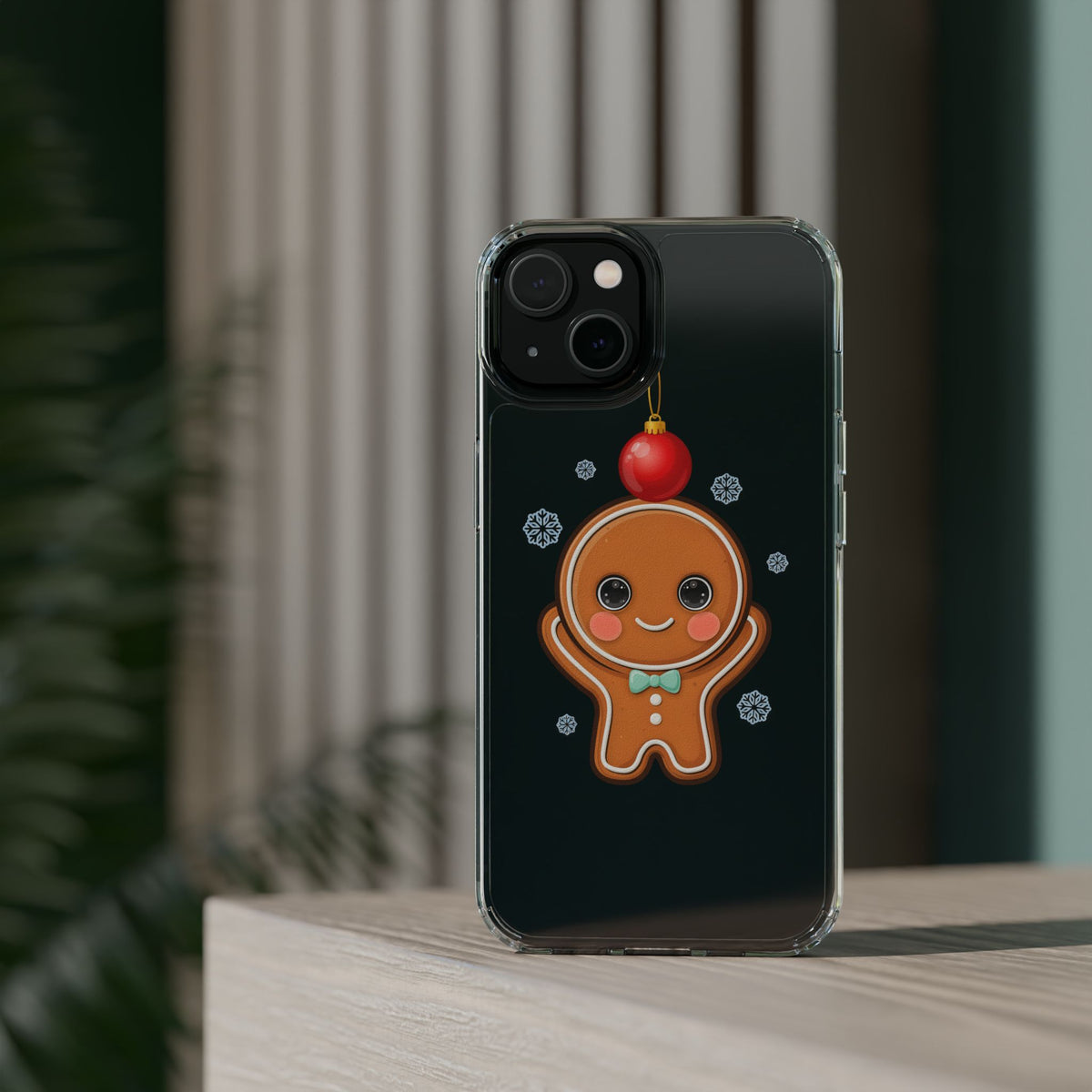 Christmas Gingerbread Phone Case, Cute Kawaii Holiday Gift