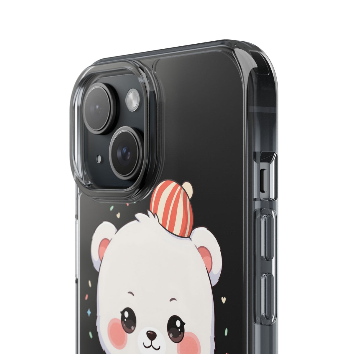 Christmas Bear Cookie Baking Clear Phone Case