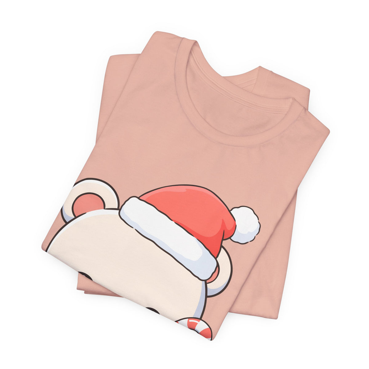 Kawaii Polar Bear Christmas Tee, Cute Holiday Gift