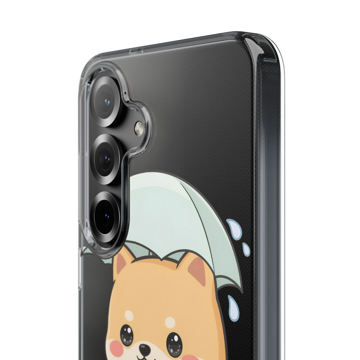 Shiba Inu Phone Case, Kawaii Rainy Day Pup