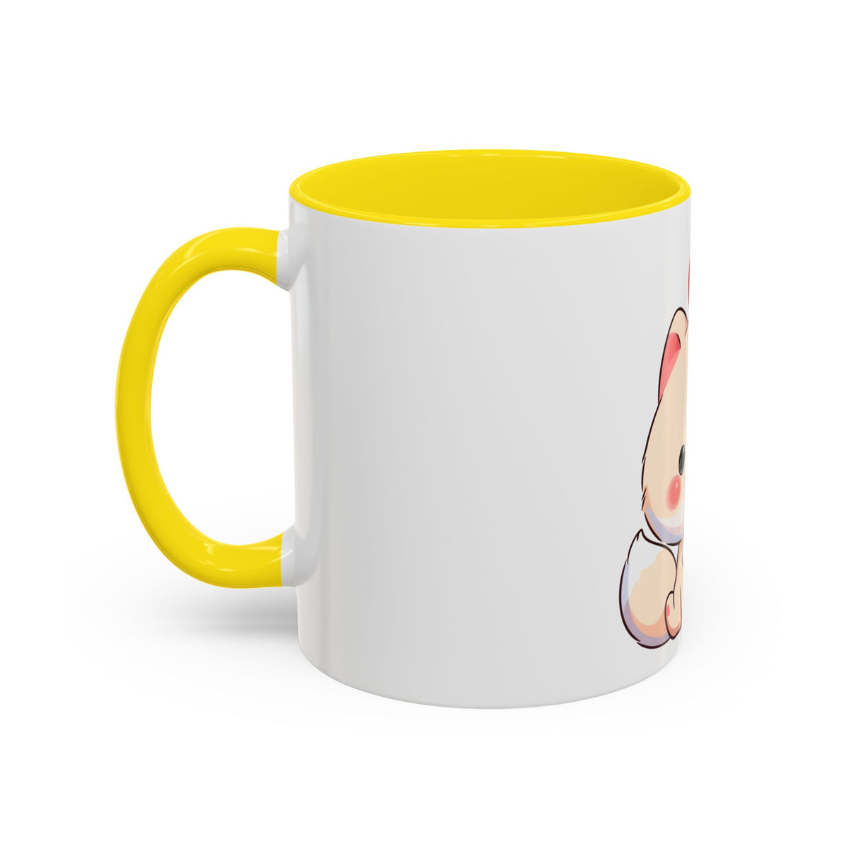 Kawaii Arctic Fox Christmas Mug – Cute Holiday Accent Mug