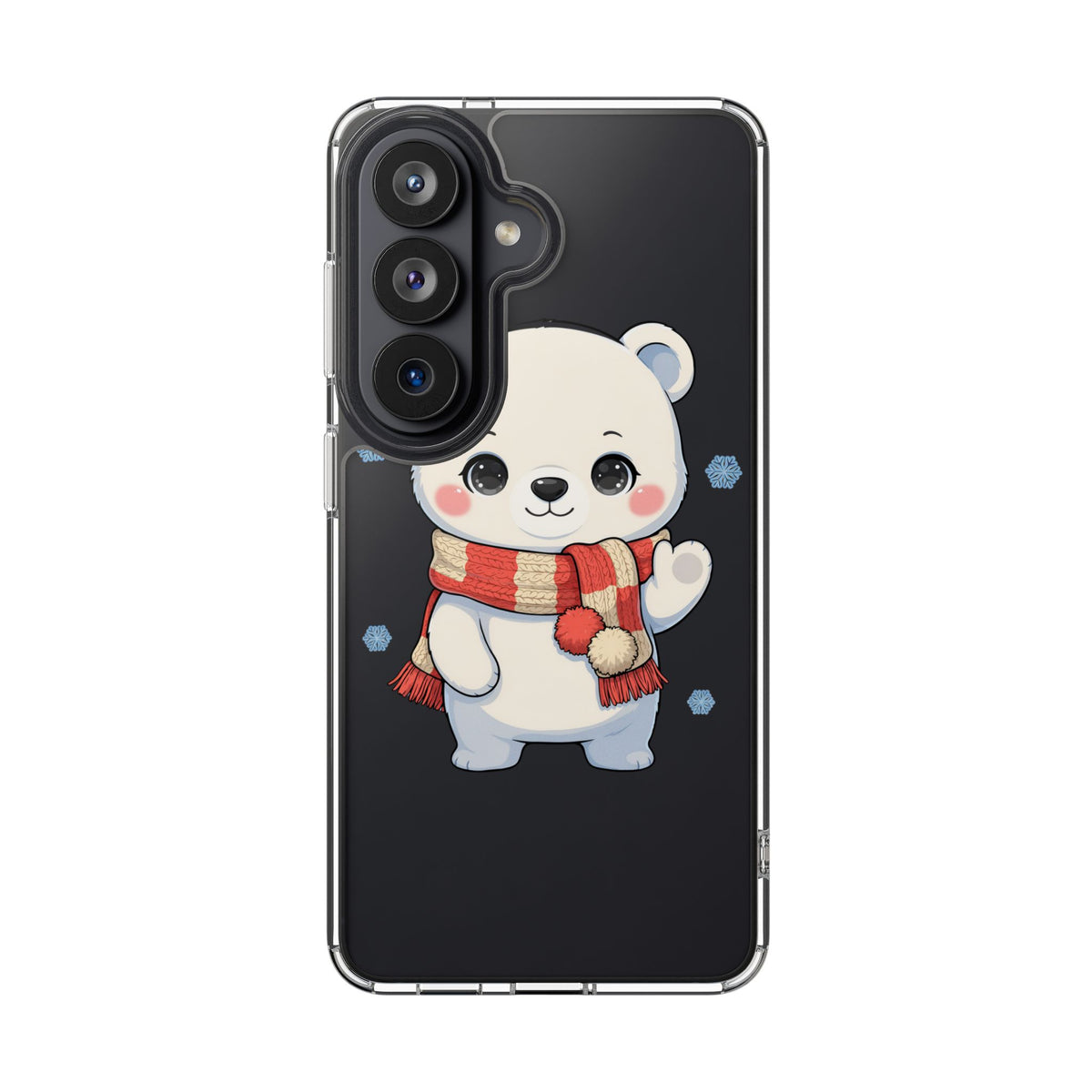 Kawaii Polar Bear Phone Case – Cozy Christmas Cub