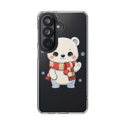 Kawaii Polar Bear Phone Case – Cozy Christmas Cub