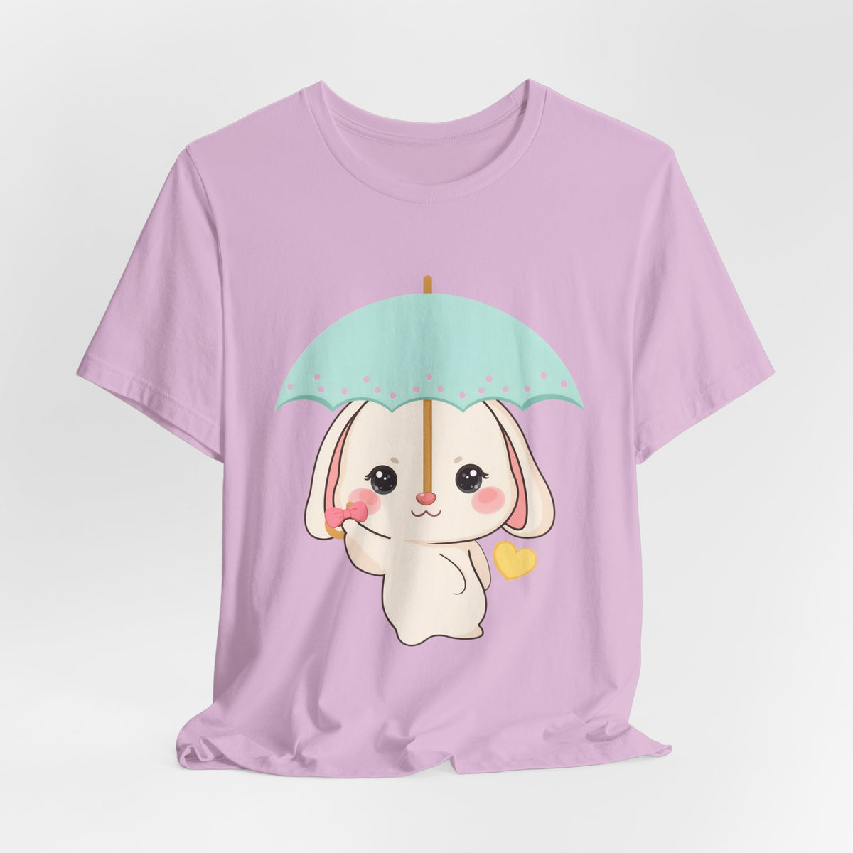 Kawaii Bunny T-Shirt, Cute Umbrella Rabbit Tee