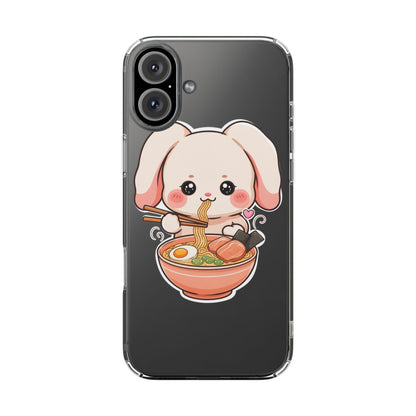 Kawaii Ramen Bunny Clear Impact-Resistant Case