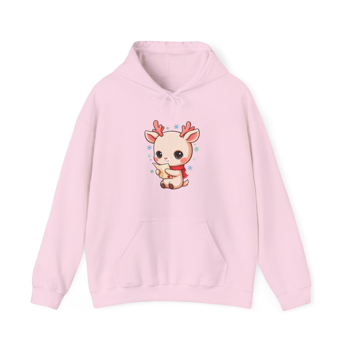 Kawaii Reindeer Christmas Hoodie for Holiday Readers