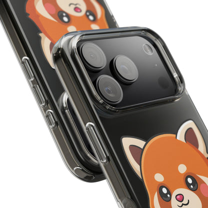Red Panda Skateboard Phone Case, Cute Kawaii Style