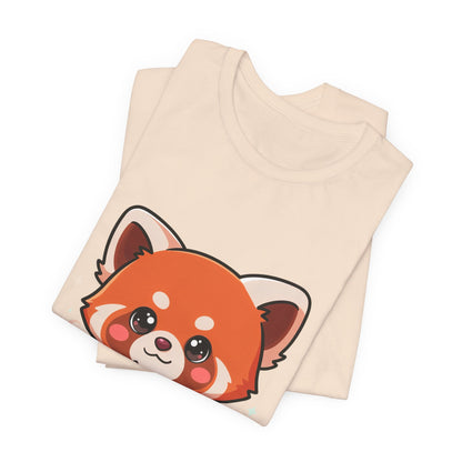 Kawaii Red Panda Coffee Tee for Cute Animal Lovers