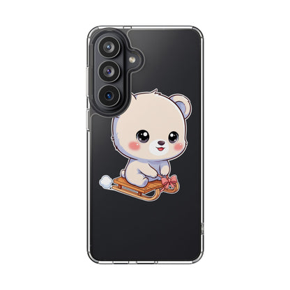 Kawaii Polar Bear Phone Case, Cute Winter Gift