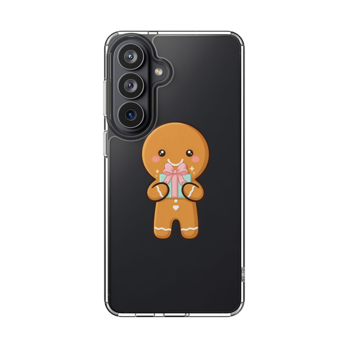 Gingerbread Man Phone Case, Cute Holiday Gift Design