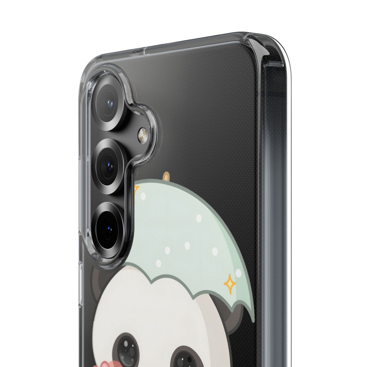 Kawaii Panda Clear Impact-Resistant Phone Case
