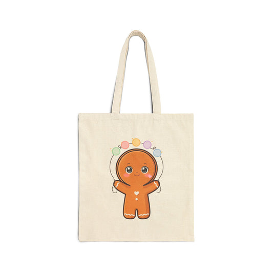 Gingerbread Man Tote Bag for Cozy Holiday Errands