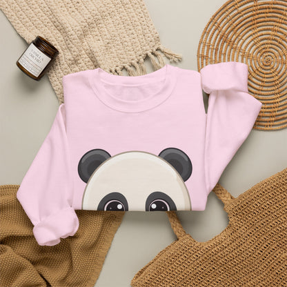 Kawaii Panda Donut Sweatshirt, Cute Chibi Crewneck