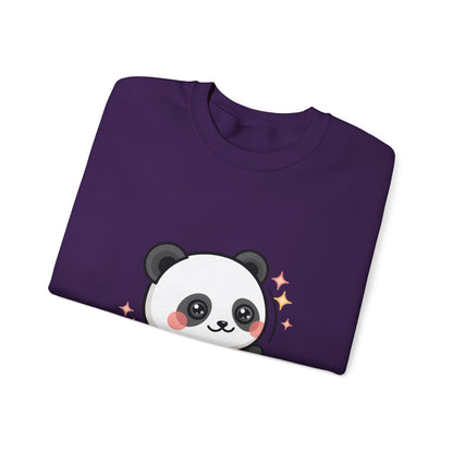 Kawaii Panda Skateboard Sweatshirt, Cute Chibi Panda