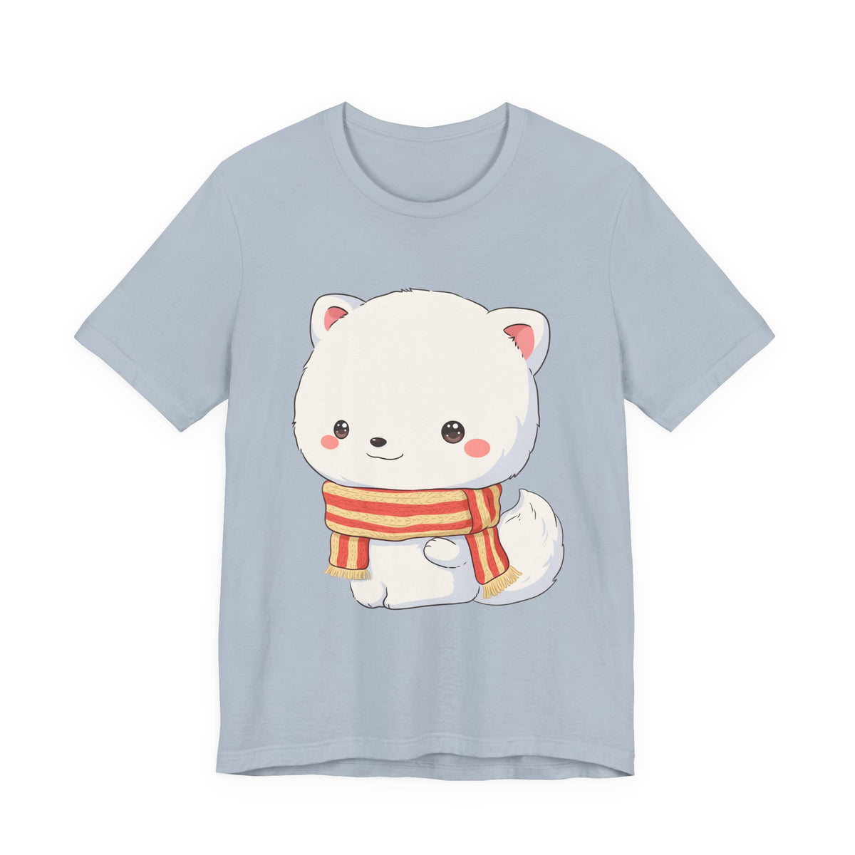 Kawaii Arctic Fox Christmas Tee for Cute Holiday Fans