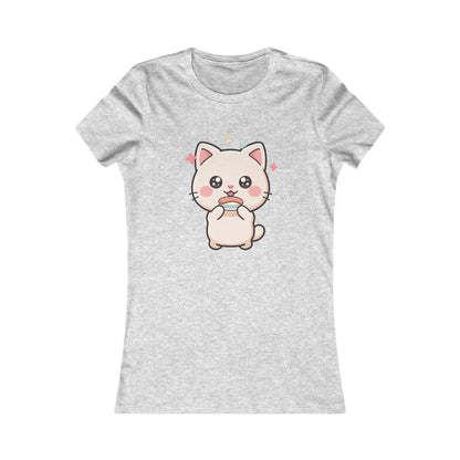 Kawaii Cat Sushi Women's Tee for Cute Casual Outfits