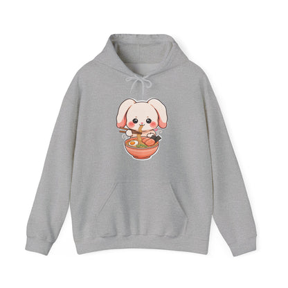 Kawaii Ramen Bunny Hoodie for Cute Foodie Style