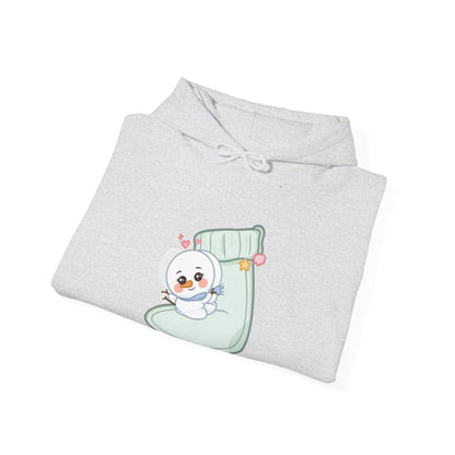 Kawaii Snowman Christmas Hoodie for Cozy Holiday Days
