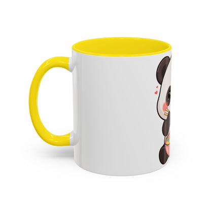 Kawaii Panda Ramen Mug, Cute Accent Coffee Mug