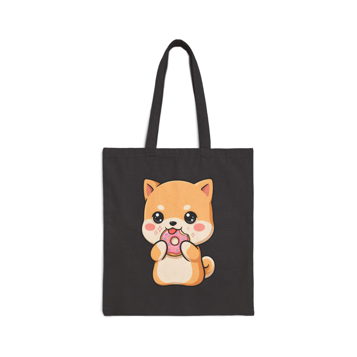 Kawaii Shiba Inu Tote Bag – Donut Lover Gift