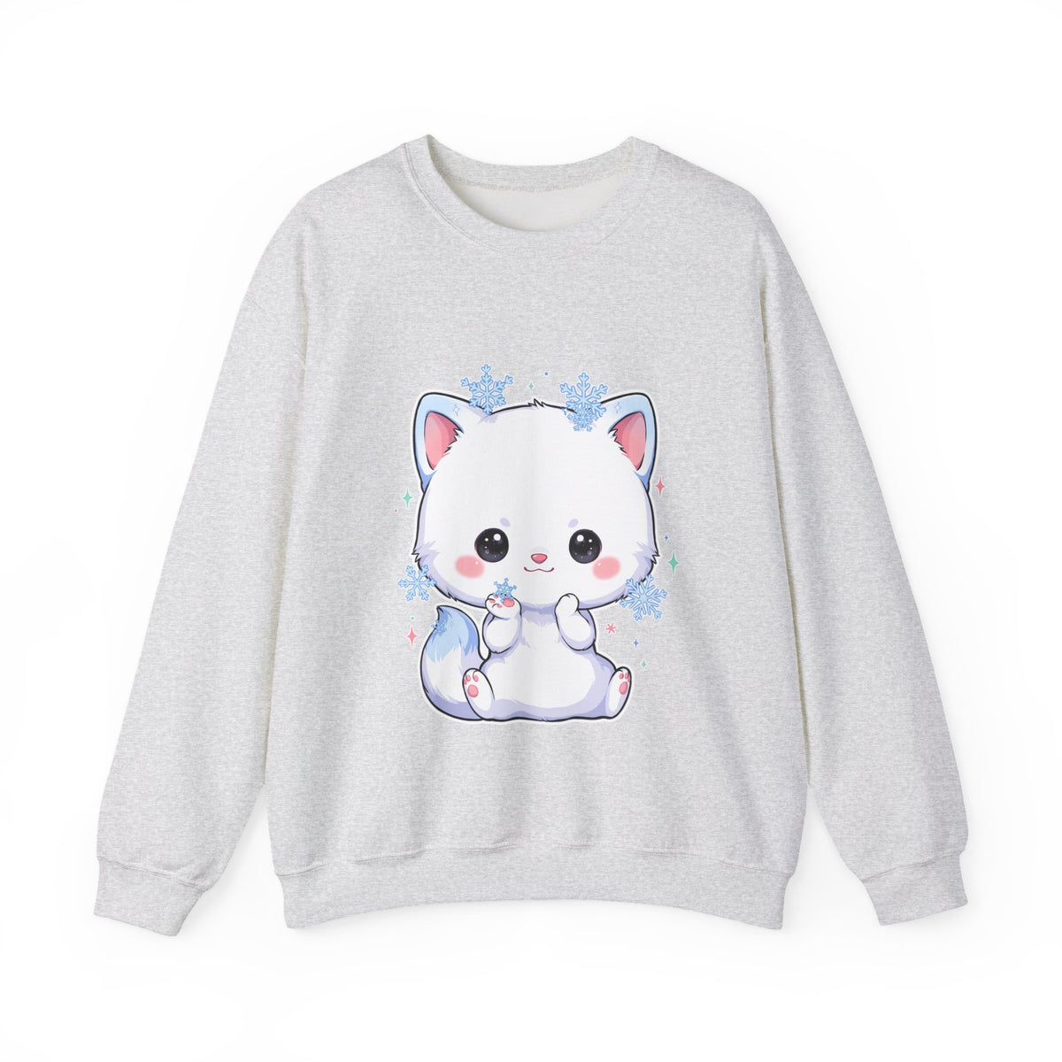 Kawaii Arctic Fox Sweatshirt for Cute Winter Animal Lovers
