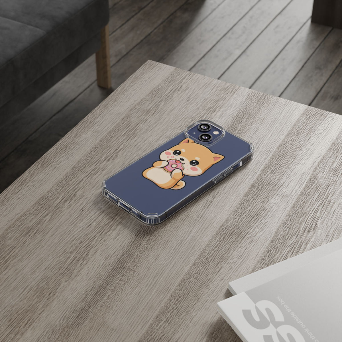 Kawaii Shiba Inu Phone Case with Donut