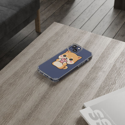 Kawaii Shiba Inu Phone Case with Donut