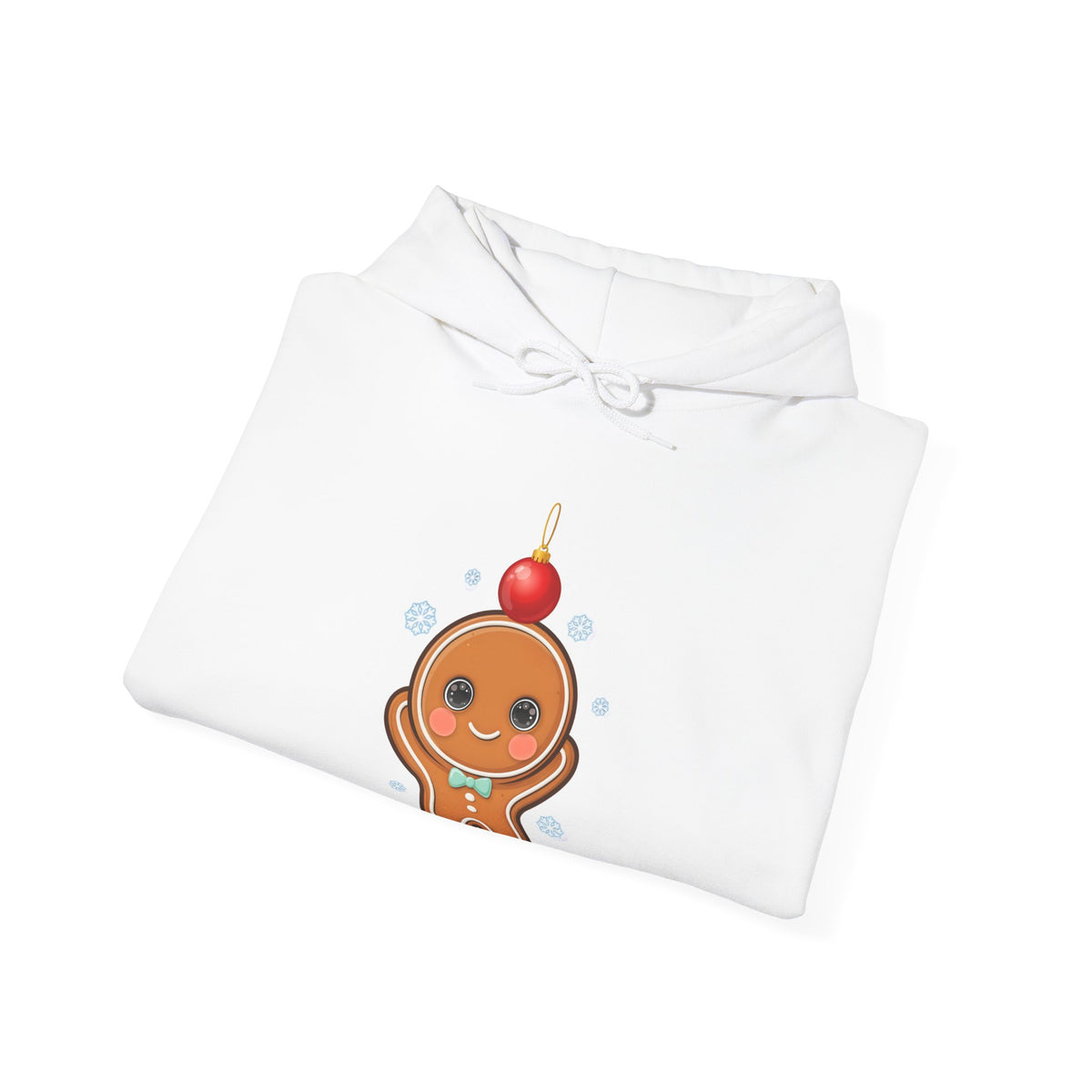 Kawaii Gingerbread Hoodie, Cute Christmas Holiday Sweatshirt