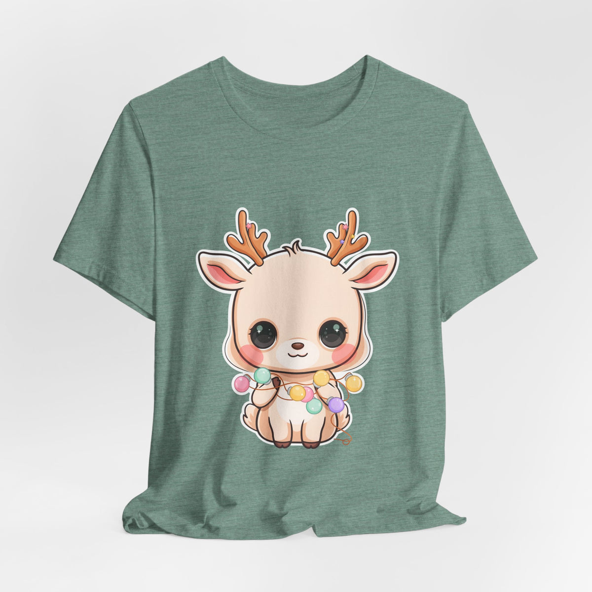 Kawaii Reindeer T-Shirt for Cozy Holiday Errands
