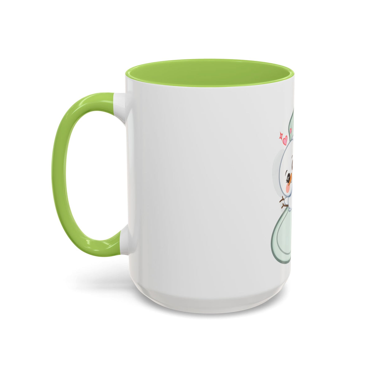 Christmas Snowman Accent Coffee Mug, Cute Holiday Gift