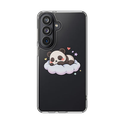 Sleeping Panda Clear Impact-Resistant Phone Case