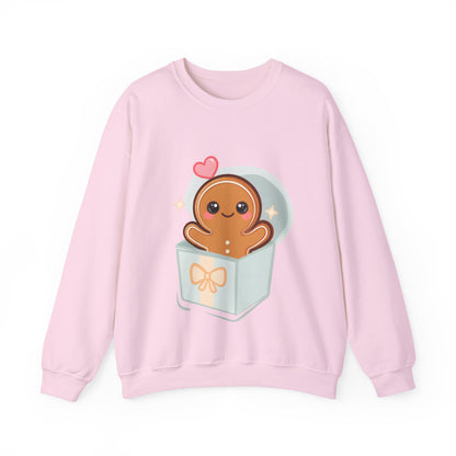 Kawaii Gingerbread Sweatshirt for Cozy Holiday Mornings