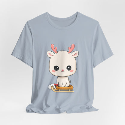 Kawaii Reindeer T-Shirt for Cozy Winter Days