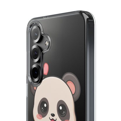 Kawaii Panda Sushi Phone Case, Clear Impact-Resistant Case