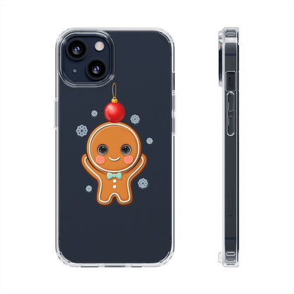 Christmas Gingerbread Phone Case, Cute Kawaii Holiday Gift