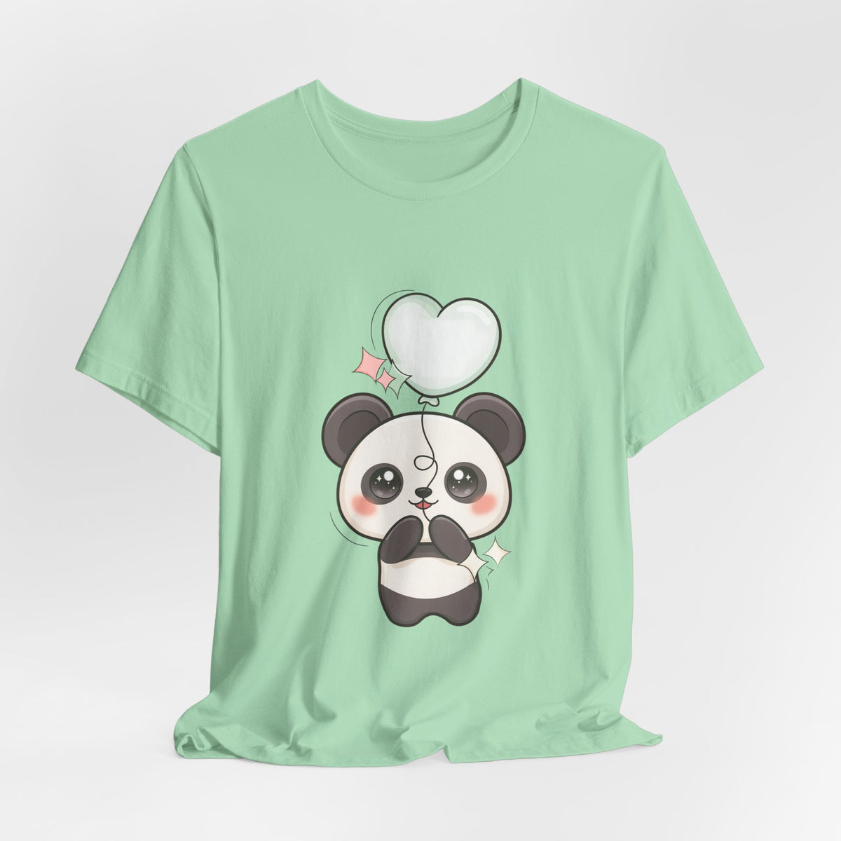 Kawaii Panda T-Shirt with Floating Balloon