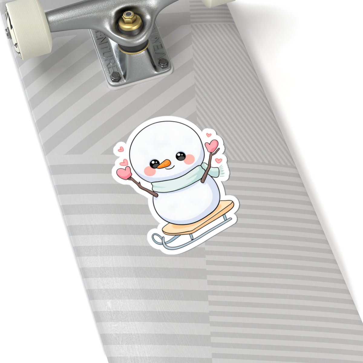 Kawaii Snowman Sticker for Cozy Winter Journals