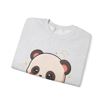 Cute Reading Panda Sweatshirt for Book Lovers