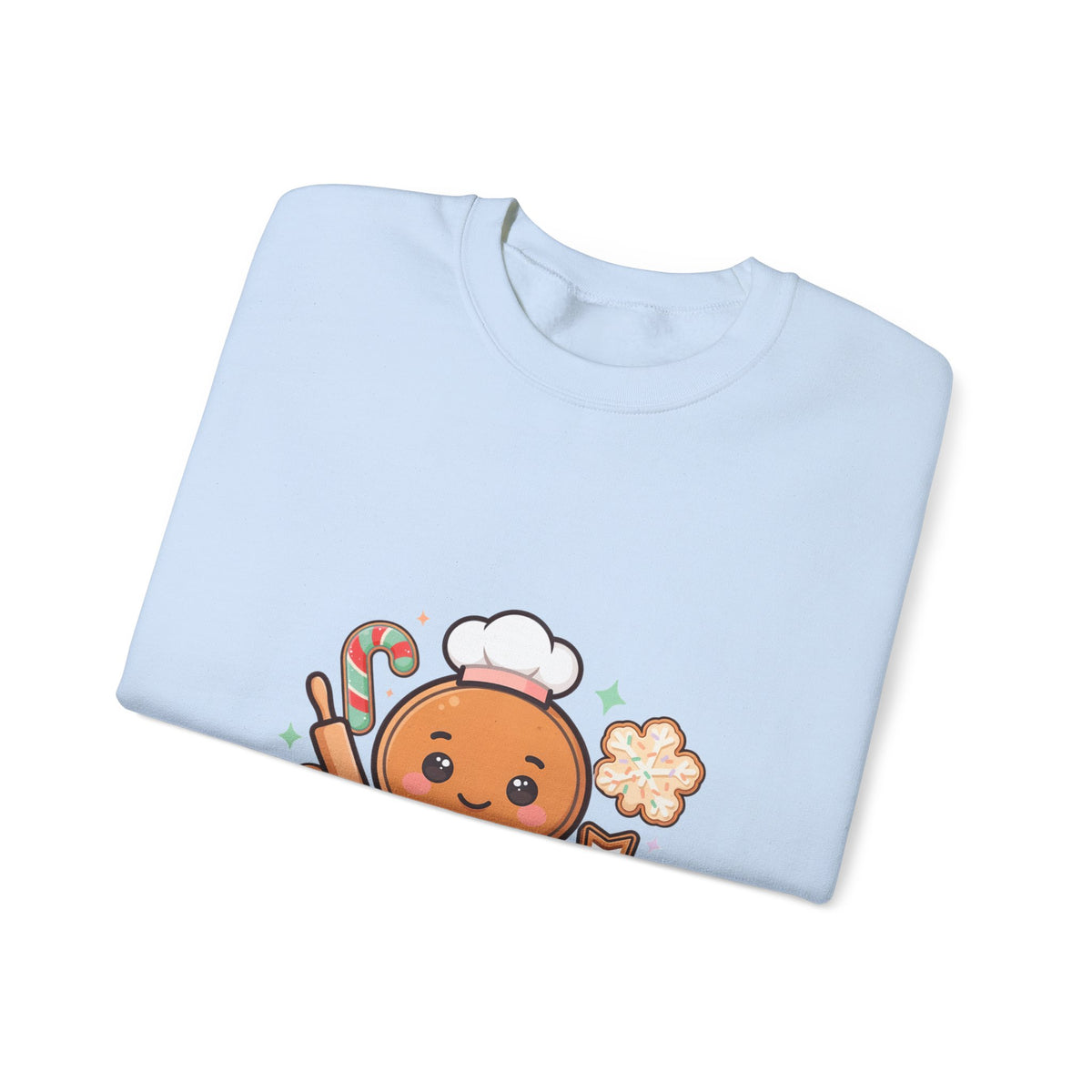Kawaii Gingerbread Sweatshirt for Christmas Baking Fans