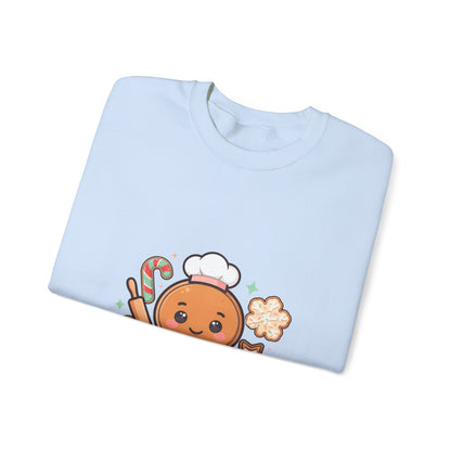 Kawaii Gingerbread Sweatshirt for Christmas Baking Fans