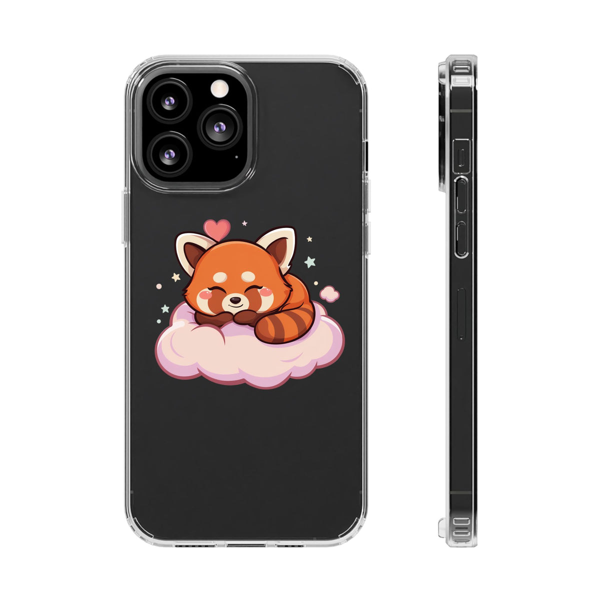 Cute Red Panda Phone Case, Dreamy Kawaii Cloud Art